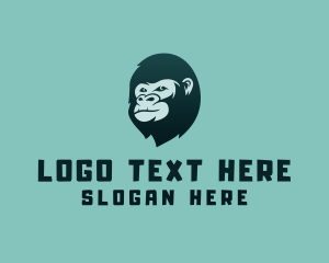 Gorilla Character Head Logo