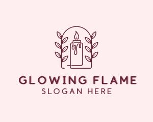 Candlestick - Wax Scented Candle logo design