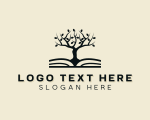 Tutoring - Learning Tree Book logo design