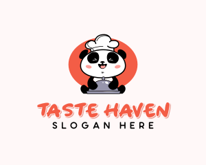 Panda Chef Dining logo design