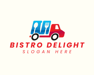 Food Truck Utensils logo design