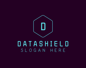 Cyber Tech Hexagon  Logo