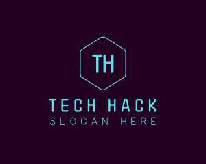 Cyber Tech Hexagon  logo design