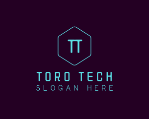 Cyber Tech Hexagon  logo design