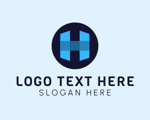 Modern Professional Business Letter H Logo