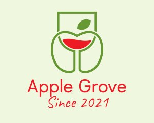 Apple Juice Glass  logo design