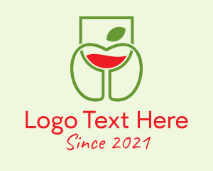 Berry - Apple Juice Glass logo design