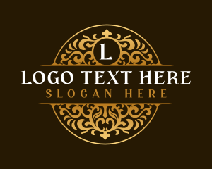 Vip - Luxury Decorative Ornament logo design