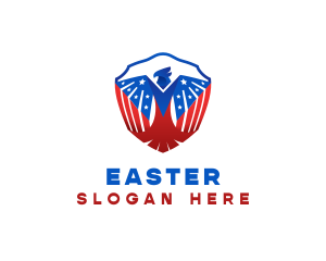 Eagle Patriot Shield logo design
