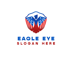 Eagle Patriot Shield logo design