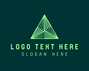 Pr - Corporate Tech Pyramid logo design