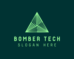 Corporate Tech Pyramid logo design