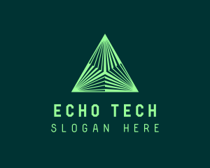 Corporate Tech Pyramid logo design