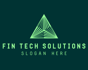 Corporate Tech Pyramid logo design