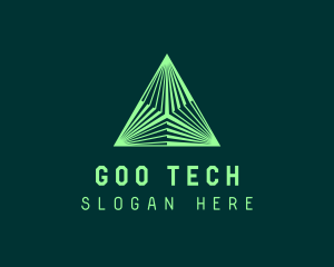 Corporate Tech Pyramid logo design