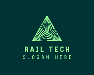 Corporate Tech Pyramid logo design