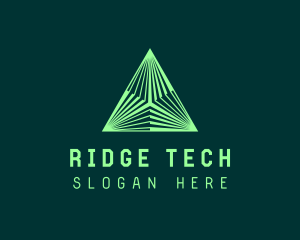 Corporate Tech Pyramid logo design