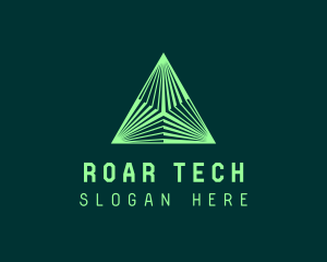 Corporate Tech Pyramid logo design