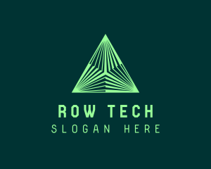 Corporate Tech Pyramid logo design