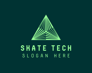 Corporate Tech Pyramid logo design