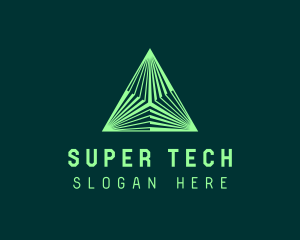 Corporate Tech Pyramid logo design