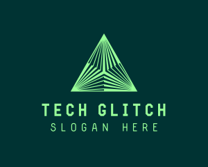 Corporate Tech Pyramid logo design