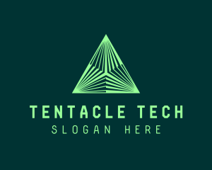 Corporate Tech Pyramid logo design