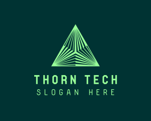 Corporate Tech Pyramid logo design