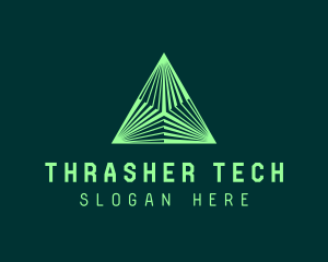 Corporate Tech Pyramid logo design