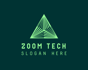 Corporate Tech Pyramid logo design