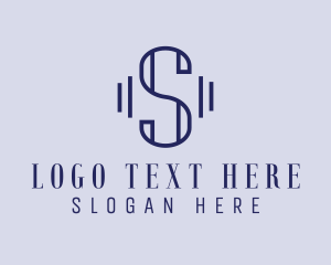 Minimalist Modern Business Letter S logo design