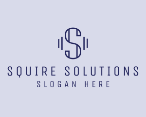 Minimalist Modern Business Letter S logo design