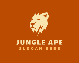 Jungle Lioness Head logo design