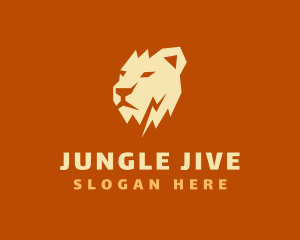 Jungle Lioness Head logo design