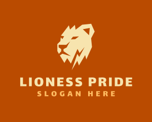 Jungle Lioness Head logo design