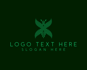 Scientific - Biotech Digital Insect logo design