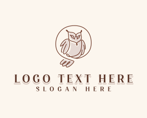 Wings - Elegant Owl Bird logo design