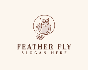 Elegant Owl Bird logo design