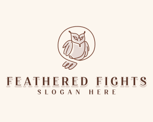 Elegant Owl Bird logo design