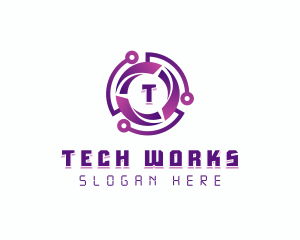 Tech Circuit Programming logo design