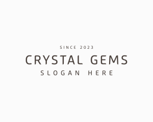 Minimalist Jewelry Wordmark logo design