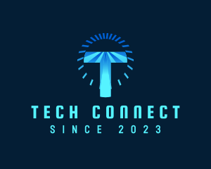 Electronics - Electronics Circle Letter T logo design