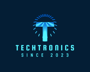 Electronics - Electronics Circle Letter T logo design