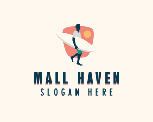 Surfer Surf Shop logo design