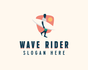 Surfer Surf Shop logo design