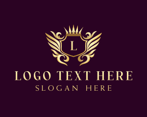 Extravagant - Premium Wing Crown Crest logo design