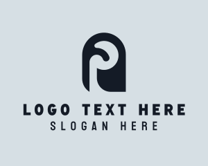 Creative Agency - Stylish Business Letter P logo design