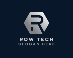 Tech Startup Business Letter R logo design