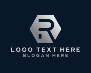 Tech Startup Business Letter R Logo