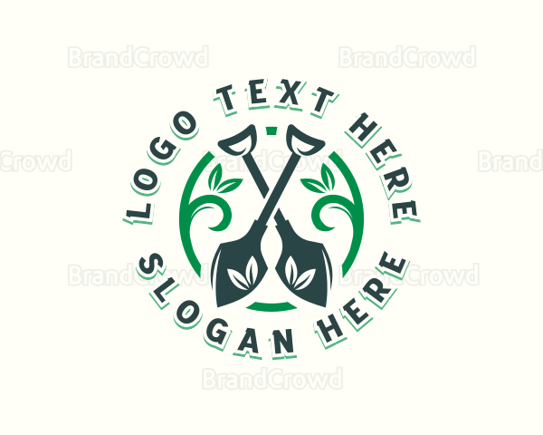 Herbal Plant Landscaping Logo